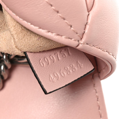 Gucci Calfskin Matelasse Monochrome GG Marmont Chain Belt Bag Perfect Pink 7 of 11
