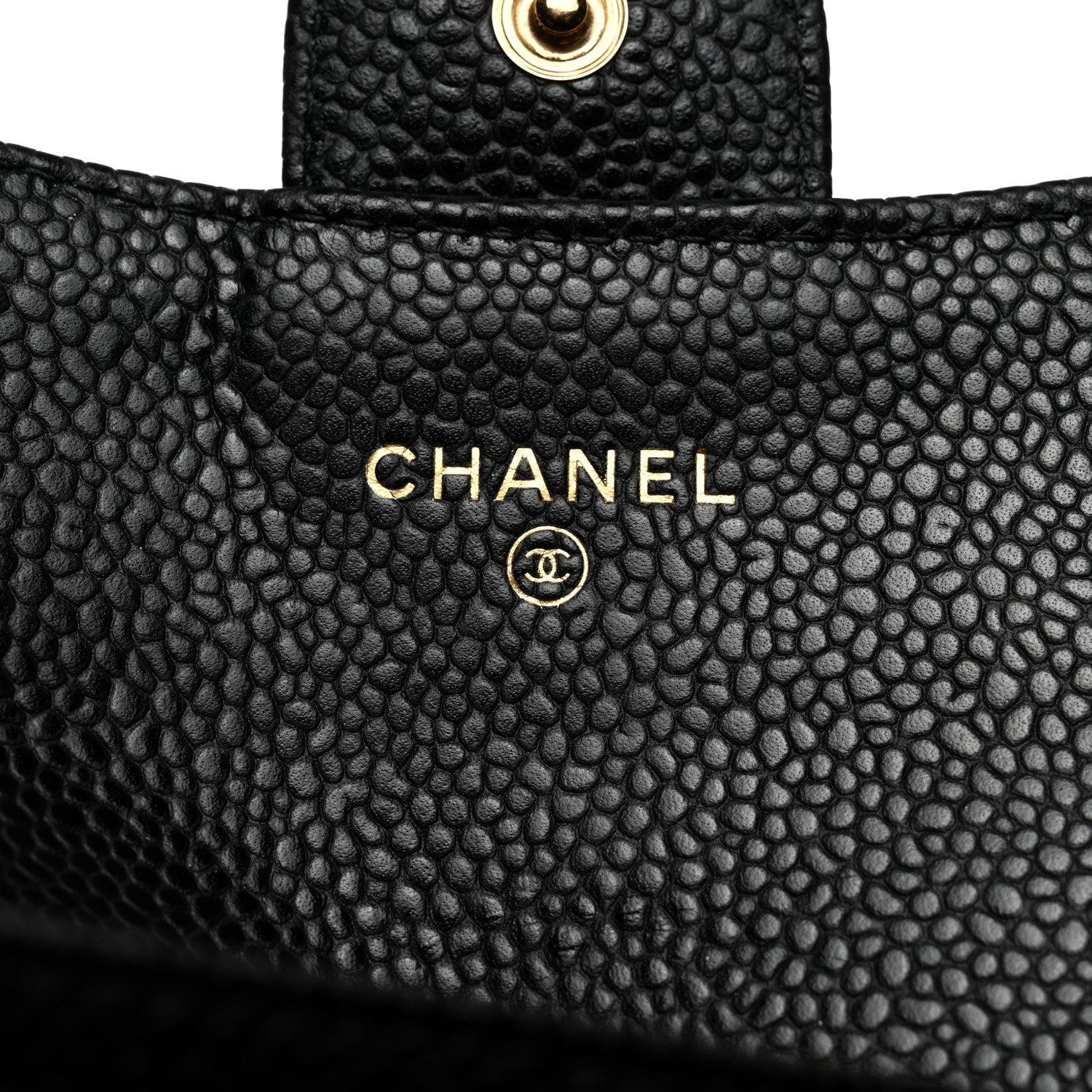 Chanel Caviar Quilted Flap Card Holder Wallet Black 6 of 10