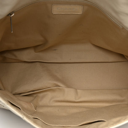 Chanel Calfskin Stitched Large Expandable Flap Bag White 5 of 21