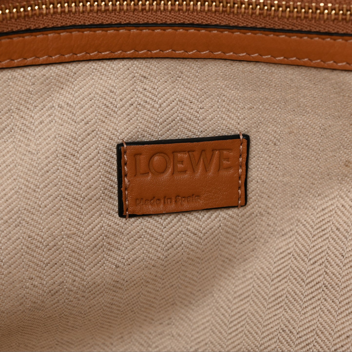 Calfskin Large Flamenco Knot Bag Warm Desert