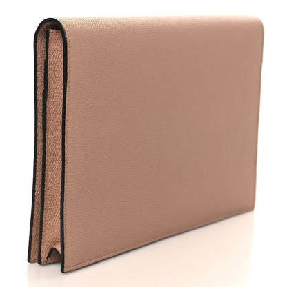 Valentino Garavani Grainy Calfskin Vlogo Signature Pouch Rose Cannelle 4 of 7