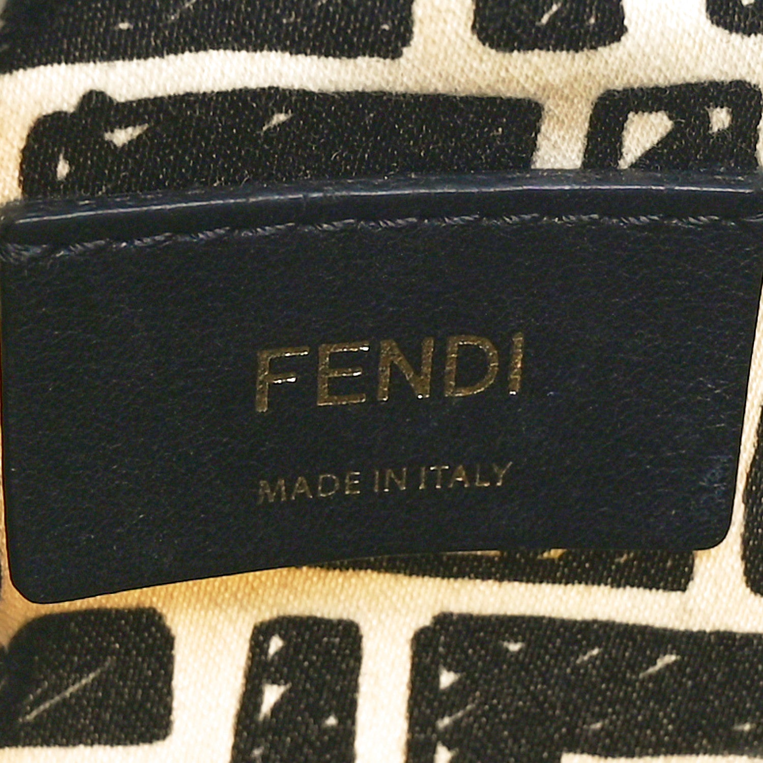 Fendi X JOSHUA VIDES Canvas Calfskin F is Fendi Mini Mon Tresor Bucket Bag White Black 6 of 11