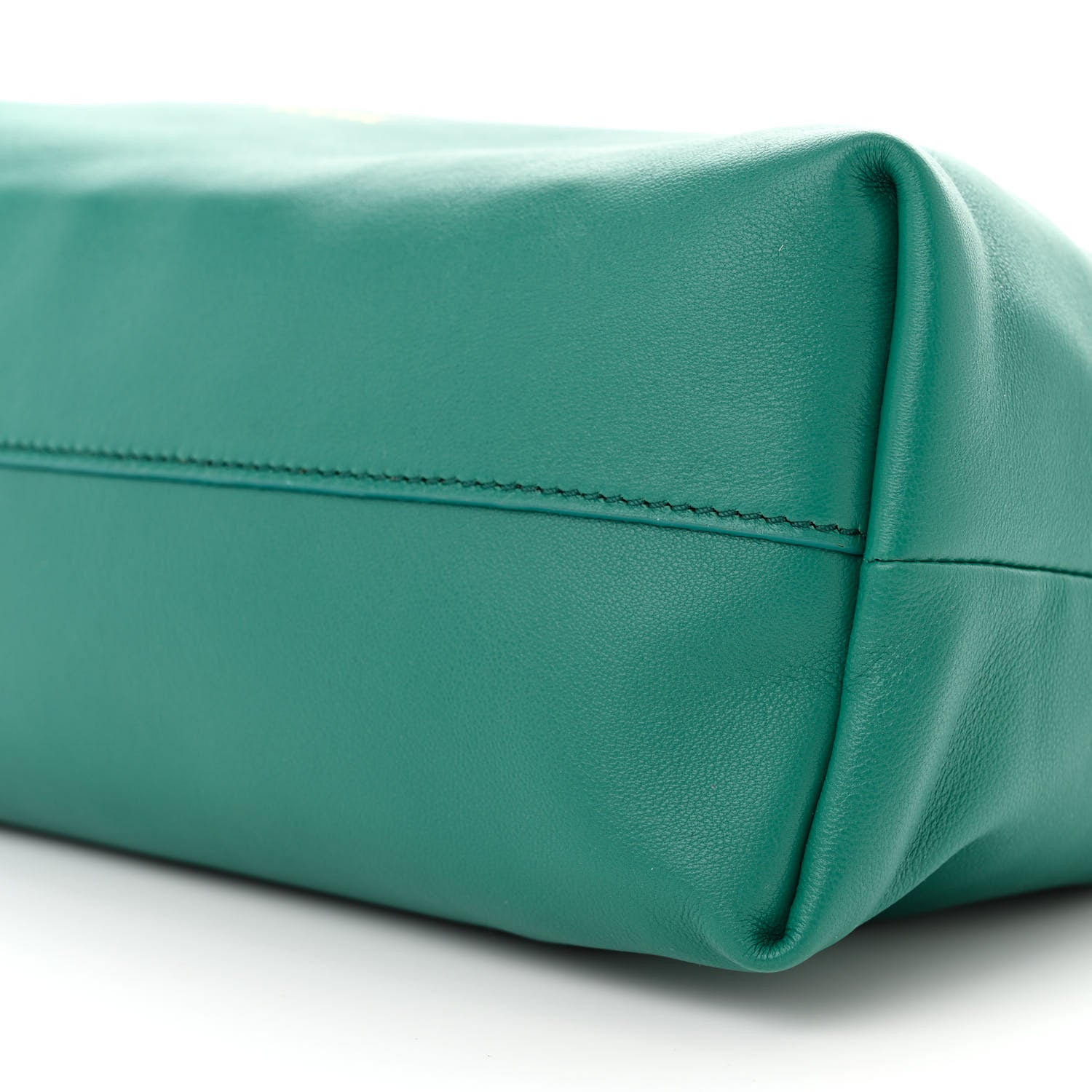 Loewe Mellow Nappa Medium Donut Chain Flamenco Knot Clutch Emerald Green 10 of 10