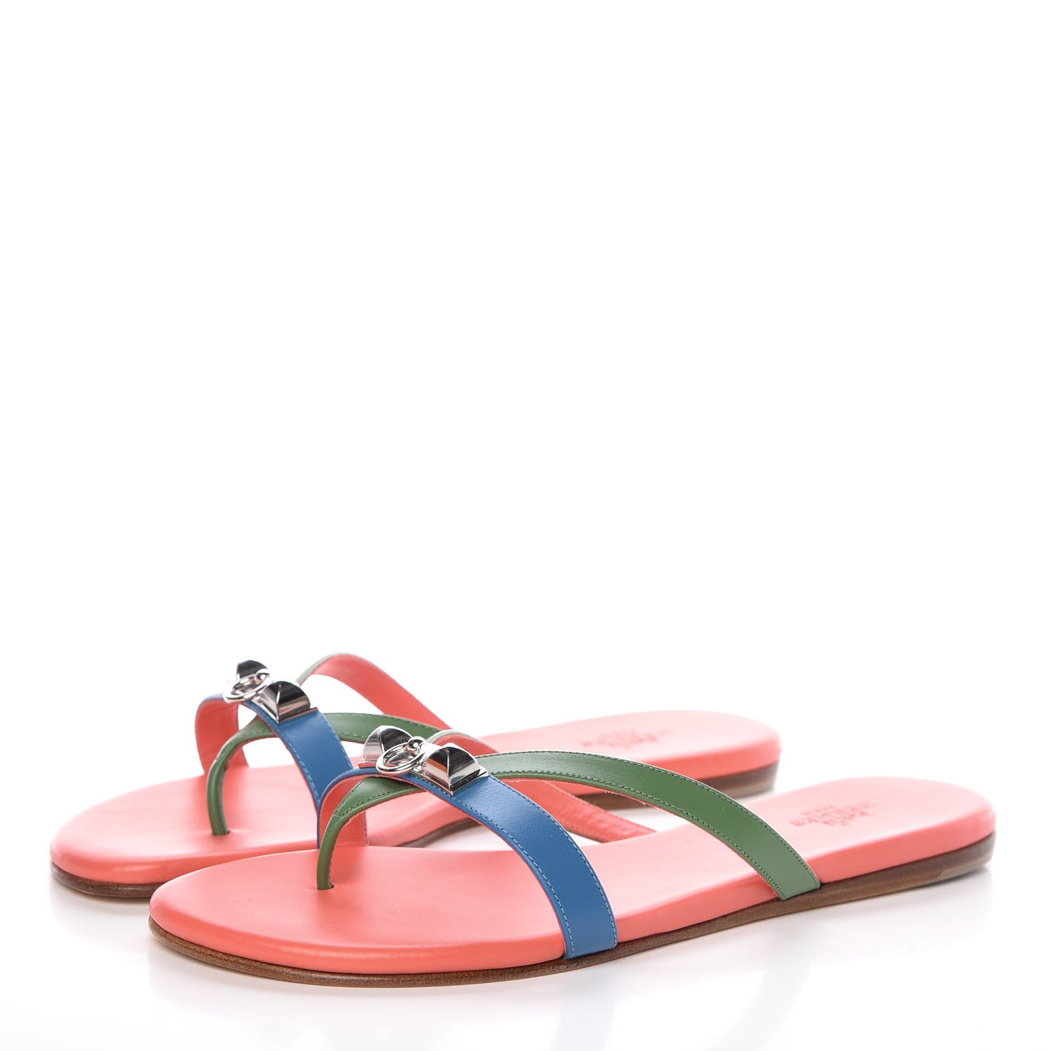 Hermes Nappa Calfskin Corfou Sandals 36 3 of 8