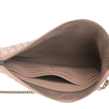 Bottega Veneta Nappa Ayers Intrecciato Biletto Chain Crossbody Flamingo 5 of 13