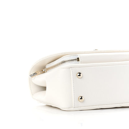 Chanel Caviar Quilted Medium Business Affinity Flap White 8 of 9