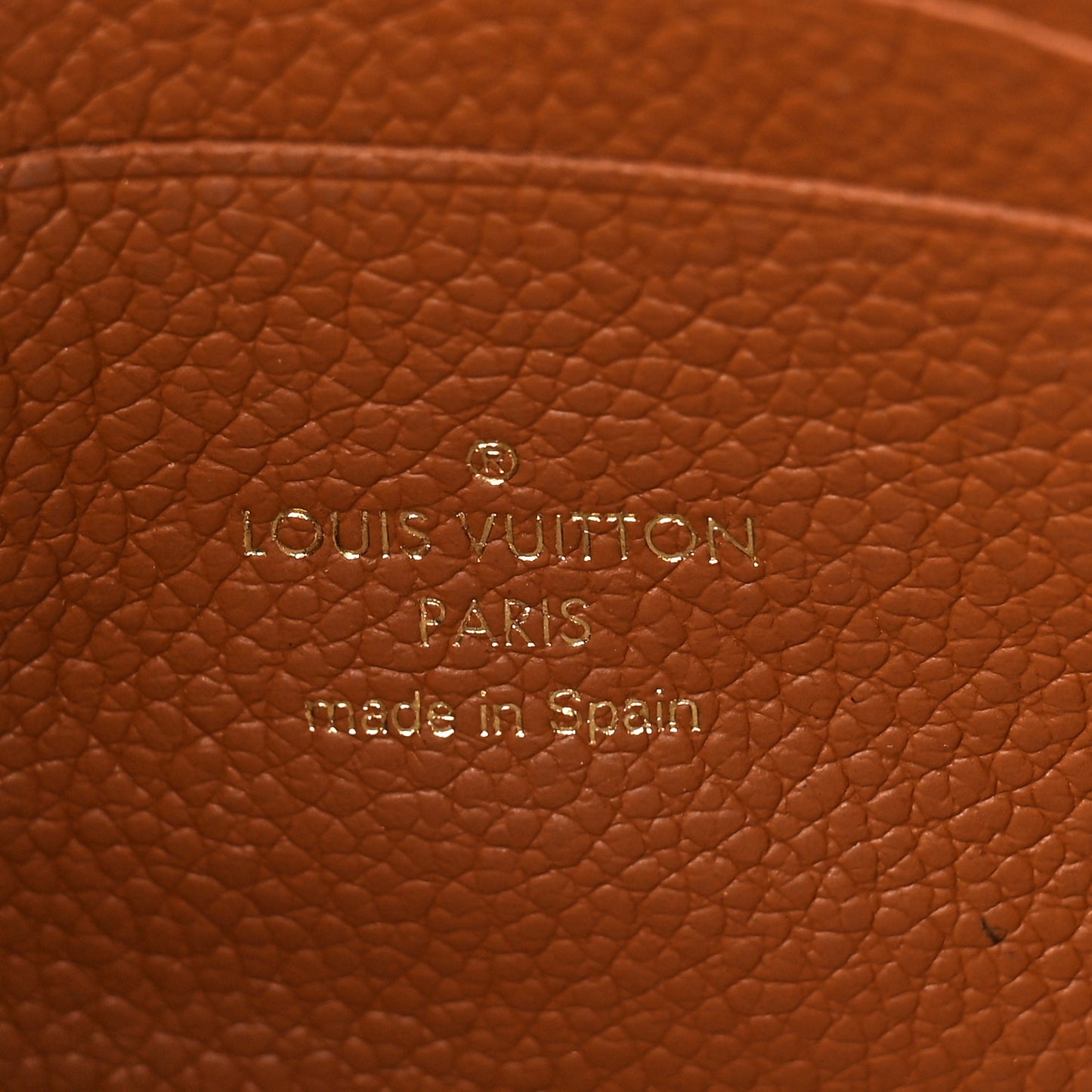 Empreinte Monogram Giant Double Zip Pochette Caramel