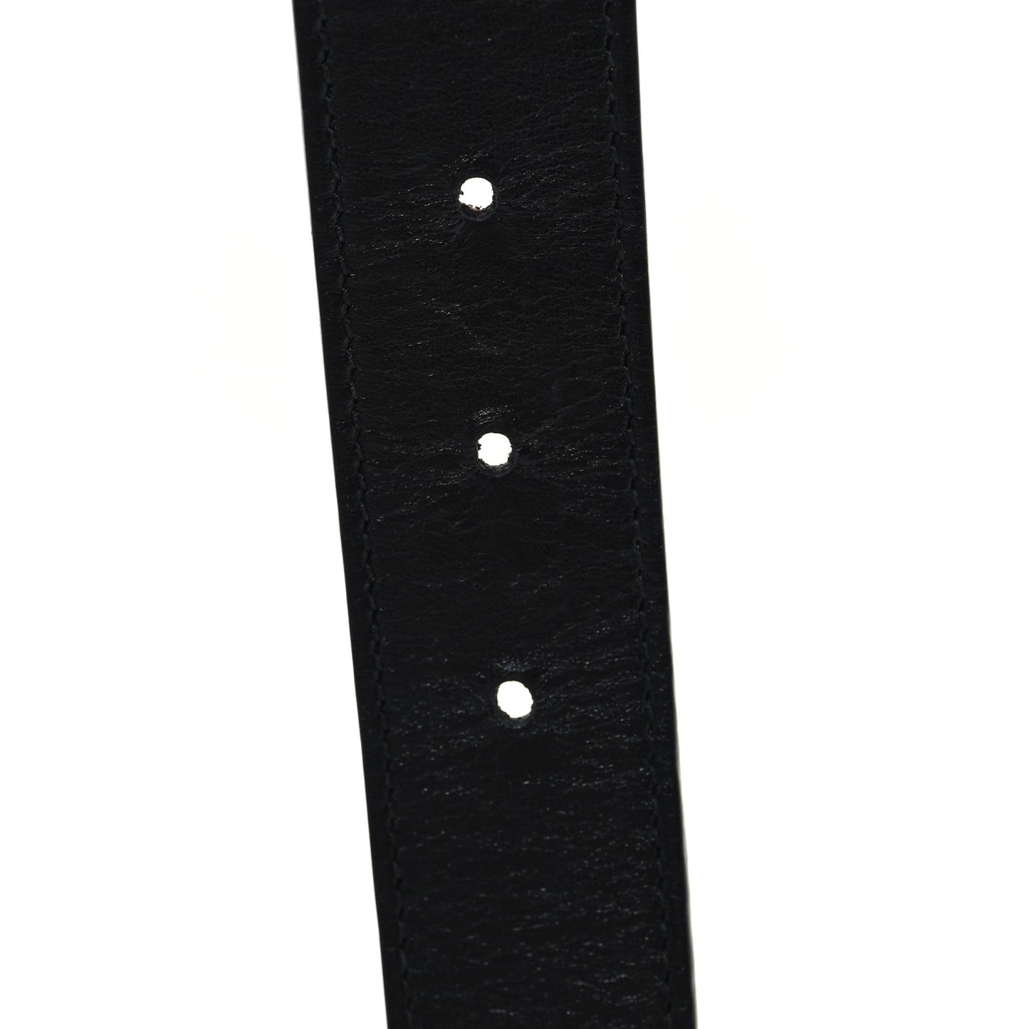 GG Supreme Monogram Plutone Calfskin Double G Reversible 30mm Belt 75 30 Beige Ebony New Acero