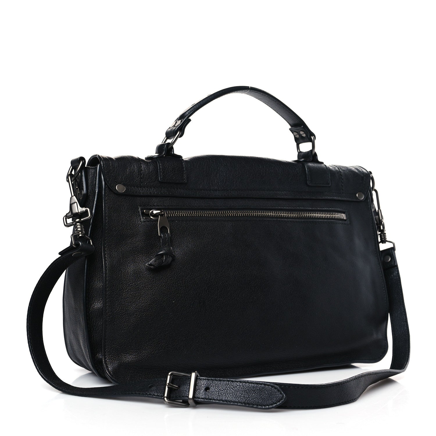 Proenza Schouler Lambskin Medium PS1 Satchel Black 3 of 8