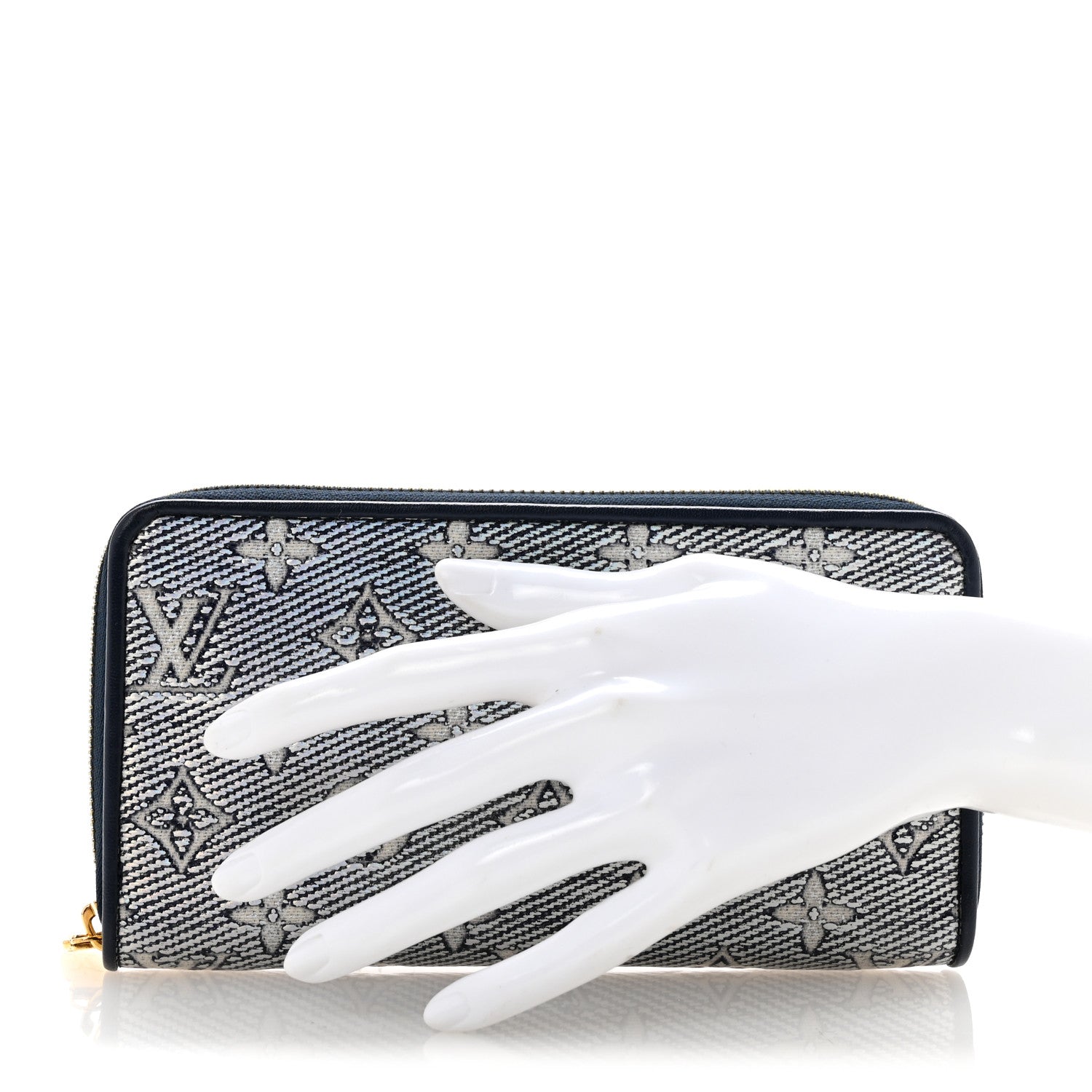 Louis Vuitton Hollographic Monoglam Zippy Wallet Blue 2 of 8