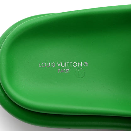Louis Vuitton Technical Fabric Embossed Monogram Pool Pillow Comfort Mules 39 Green 6 of 8