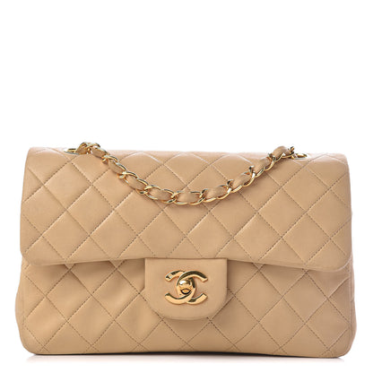 Chanel Lambskin Quilted Small Double Flap Beige 1 of 20