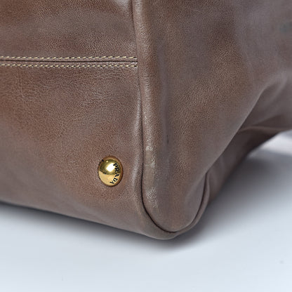 Prada Vitello Lux Bauletto Bambu 16 of 17