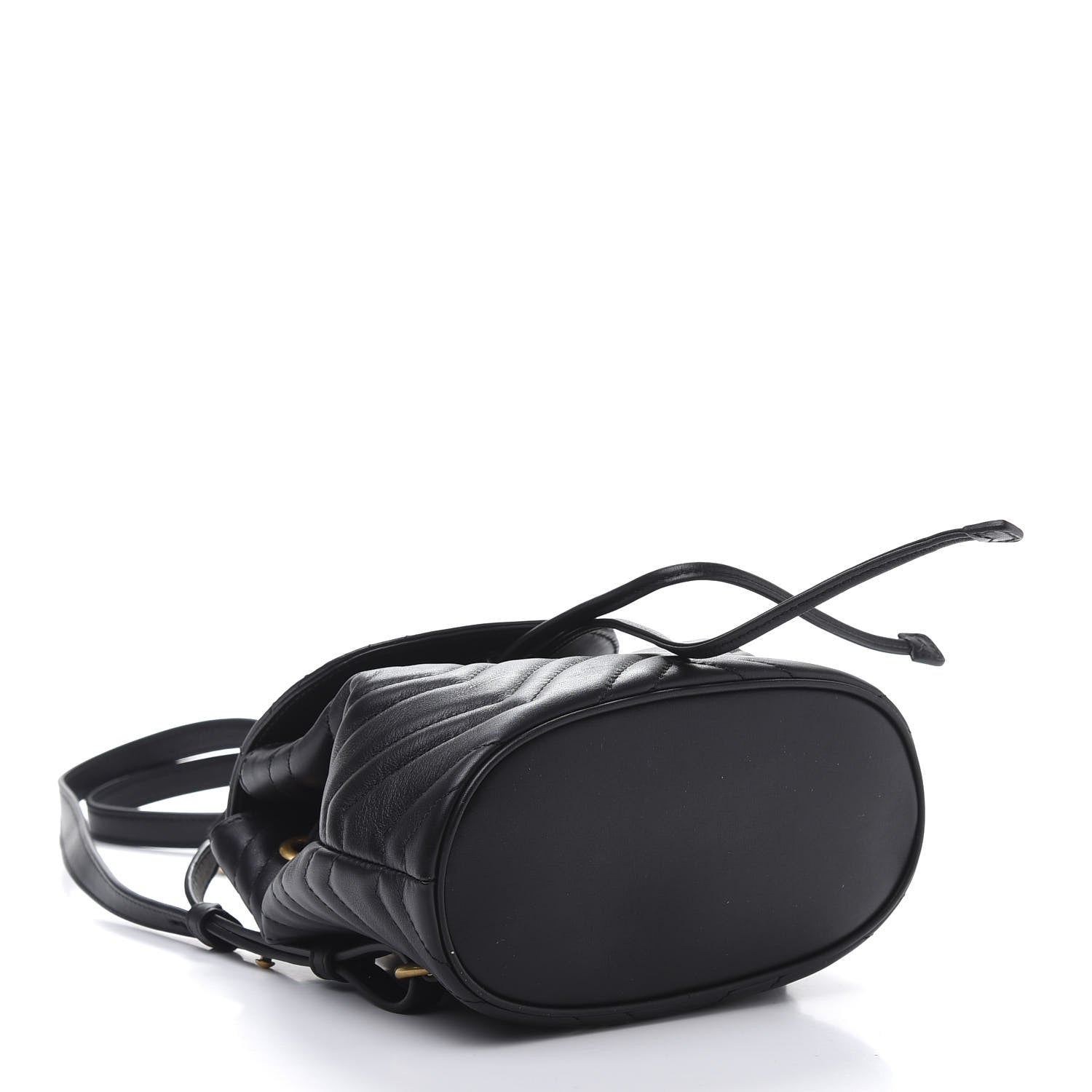 Gucci Calfskin Matelasse GG Marmont Flap Backpack Black 3 of 10
