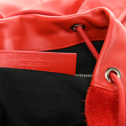 Balenciaga Matte Calfskin Classic Hardware S Traveler Backpack Rouge Grenade 7 of 14
