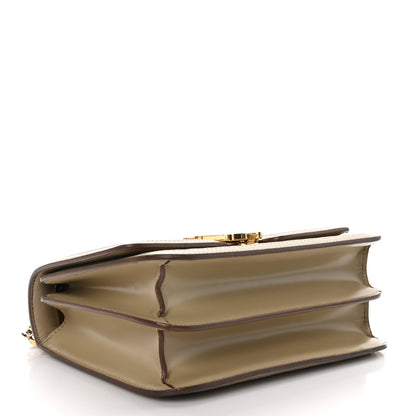 Burberry Calfskin Monogram Embossed Small TB Chain Bag Honey 4 of 12
