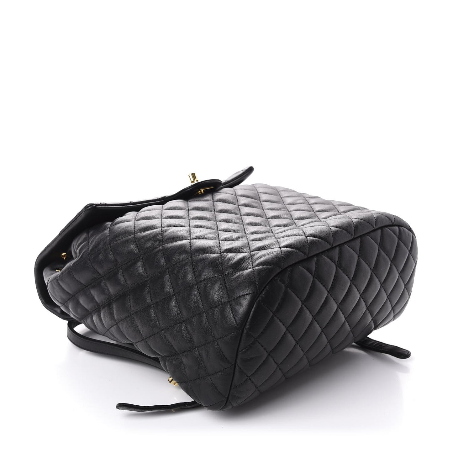 Lambskin Quilted Large Urban Spirit Backpack Black