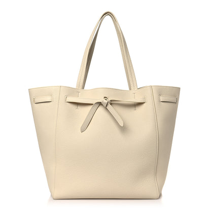 Celine Soft Grained Calfskin Small Belt Cabas Phantom Cream 1 of 10