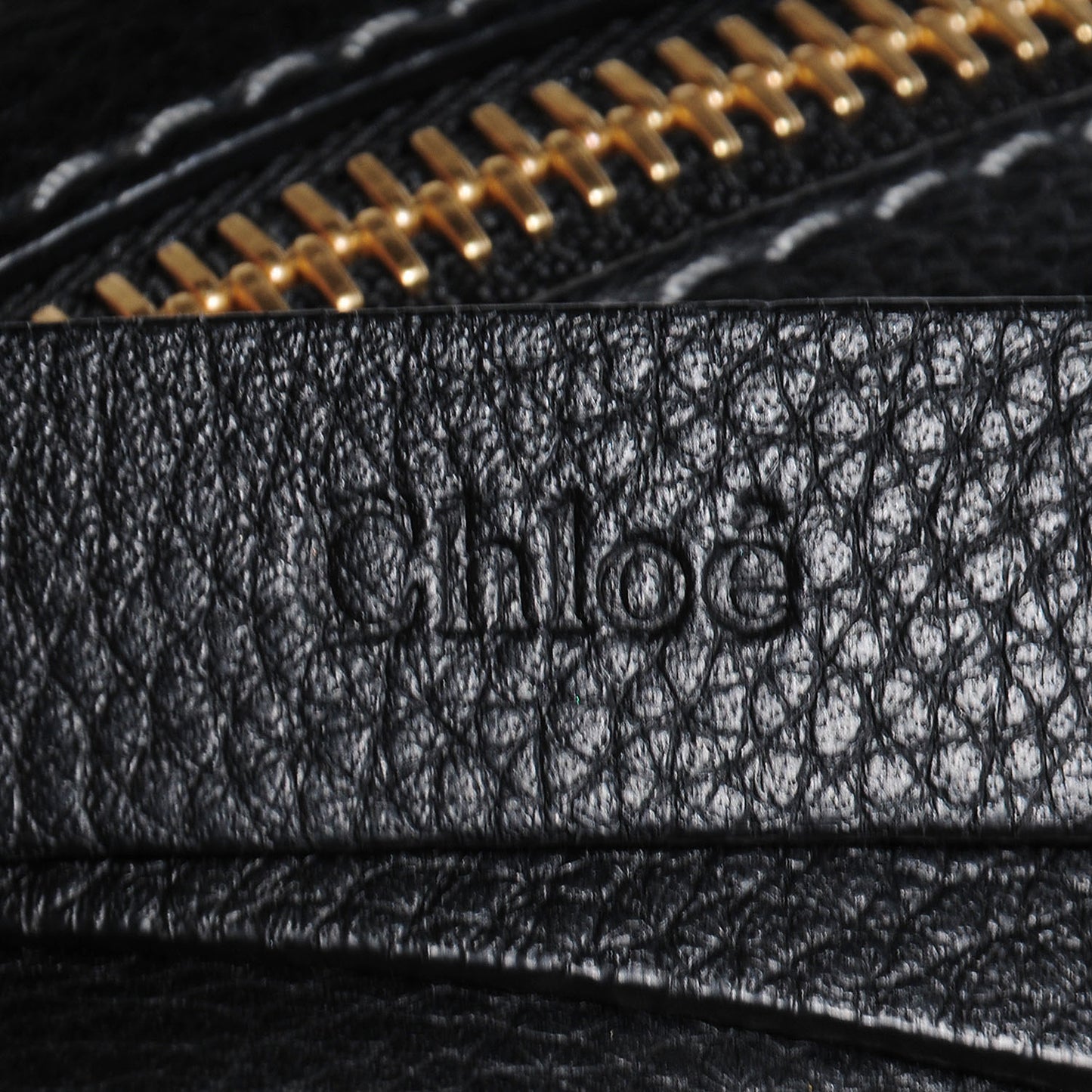 Calfskin Large Marcie Satchel Black