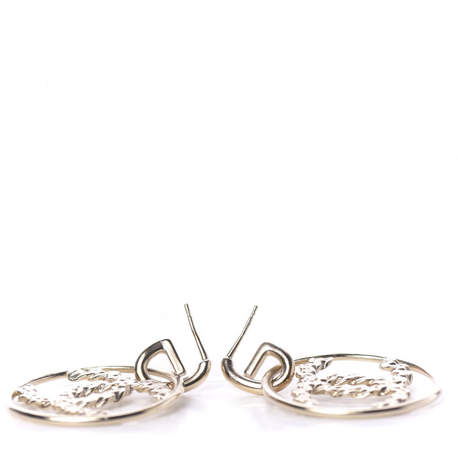 Chanel Baguette Crystal High Society CC Drop Earrings Gold 3 of 6