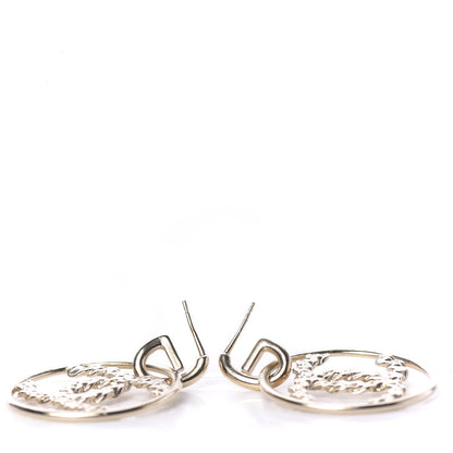 Chanel Baguette Crystal High Society CC Drop Earrings Gold 3 of 6