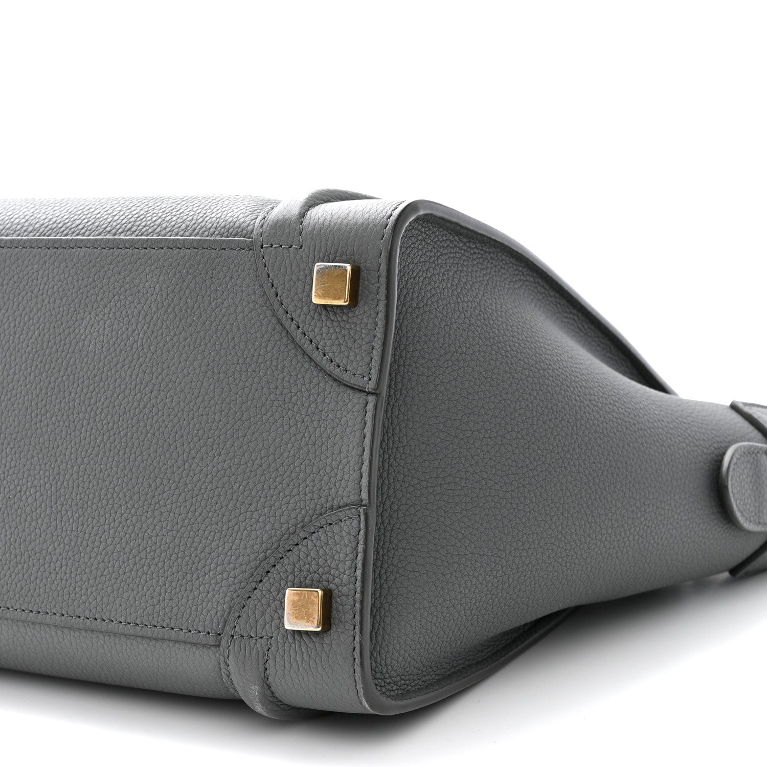 Celine Baby Drummed Calfskin Micro Luggage Kohl 11 of 15