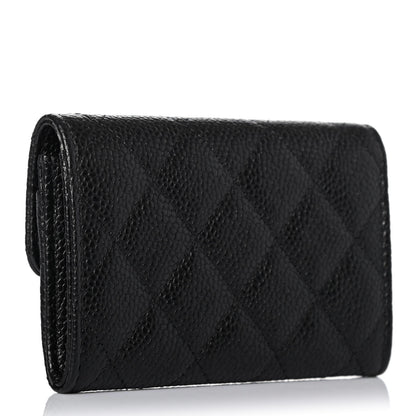 Chanel Caviar Quilted Flap Card Holder Black 2 of 4