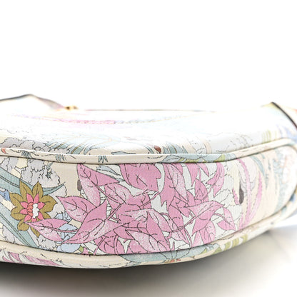 Gucci New Shangai Calfskin Tiger Savanah Small Jackie 1961 Hobo Chalky White Multicolor 10 of 10