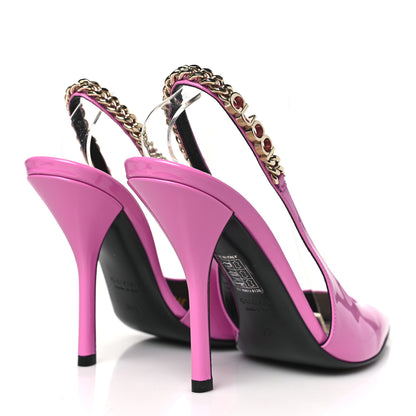 Gucci Patent Signoria Slingback Pumps 36.5 Pink 4 of 9