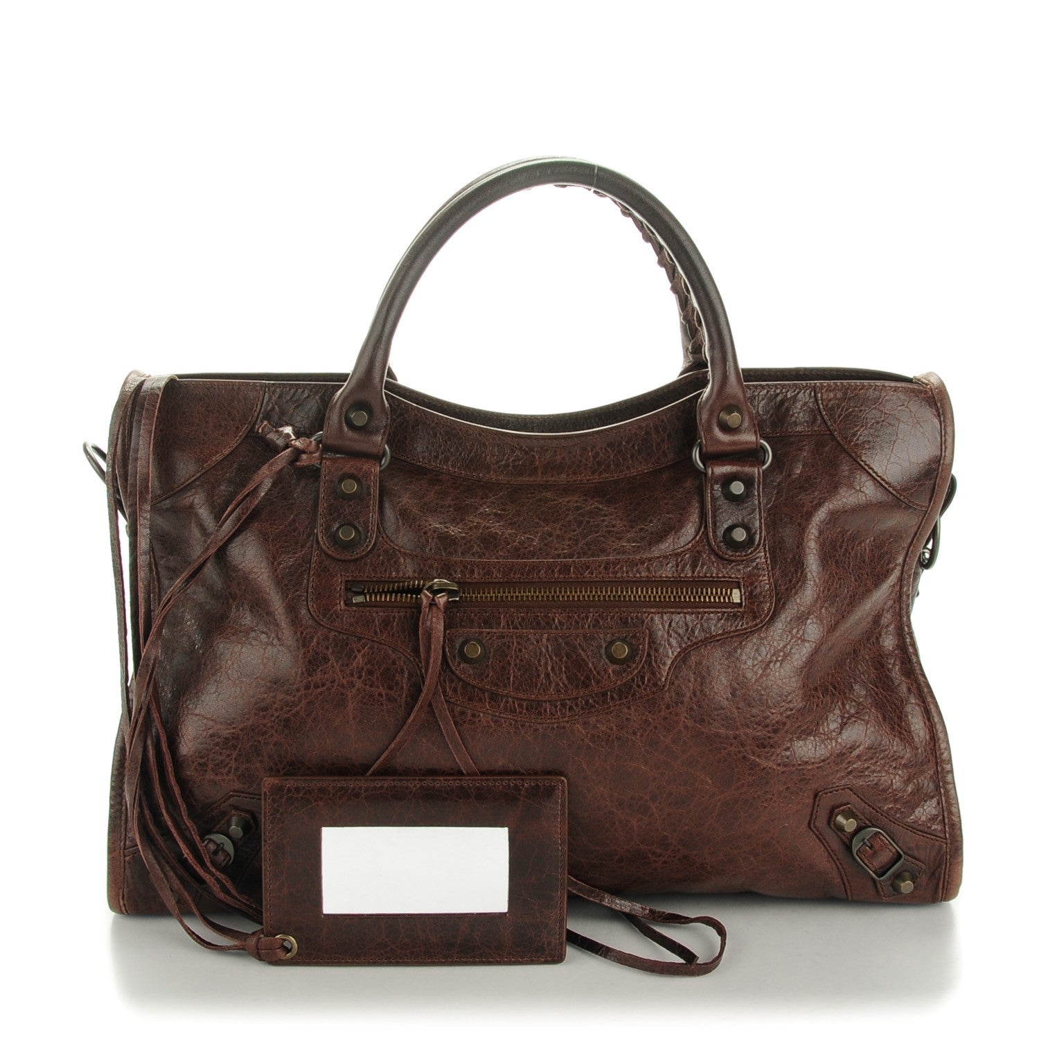 Balenciaga Agneau Classic Hardware City Cigare Fonce 1 of 8