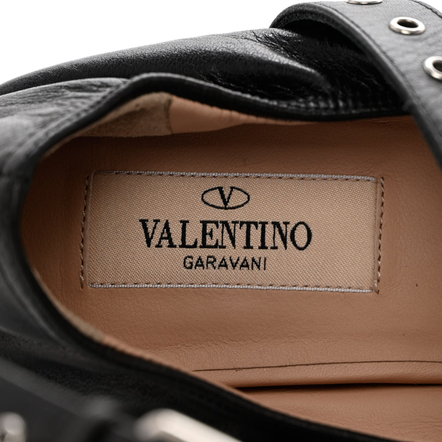 Nappa Love Latch Ballerina Flats 37 Black