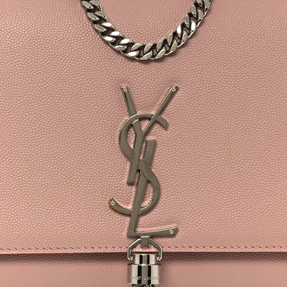 Saint Laurent Grain De Poudre Medium Classic Monogram Kate Tassel Satchel Pale Blush 7 of 11
