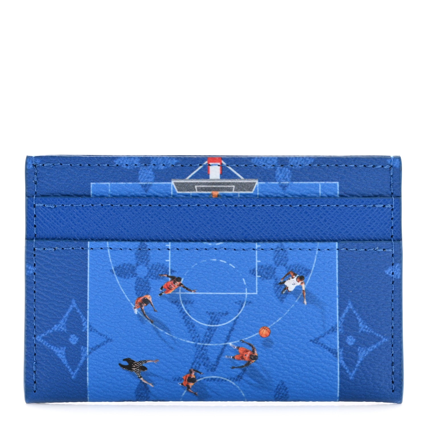 Louis Vuitton Monogram Double Card Holder Basketball Blue 1 of 7