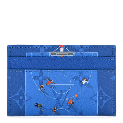 Louis Vuitton Monogram Double Card Holder Basketball Blue 1 of 7