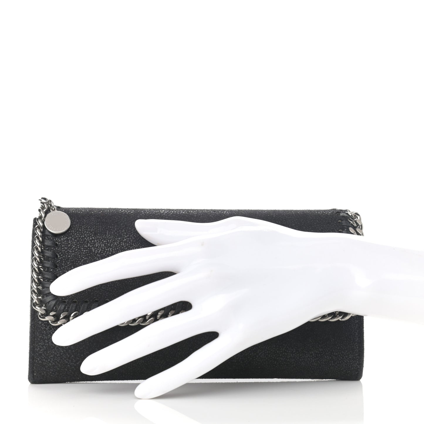 Shaggy Deer Falabella Flap Wallet Black