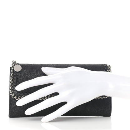Stella McCartney Shaggy Deer Falabella Flap Wallet Black 2 of 10