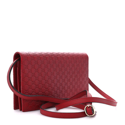 Gucci Microguccissima Crossbody Wallet Red 3 of 10
