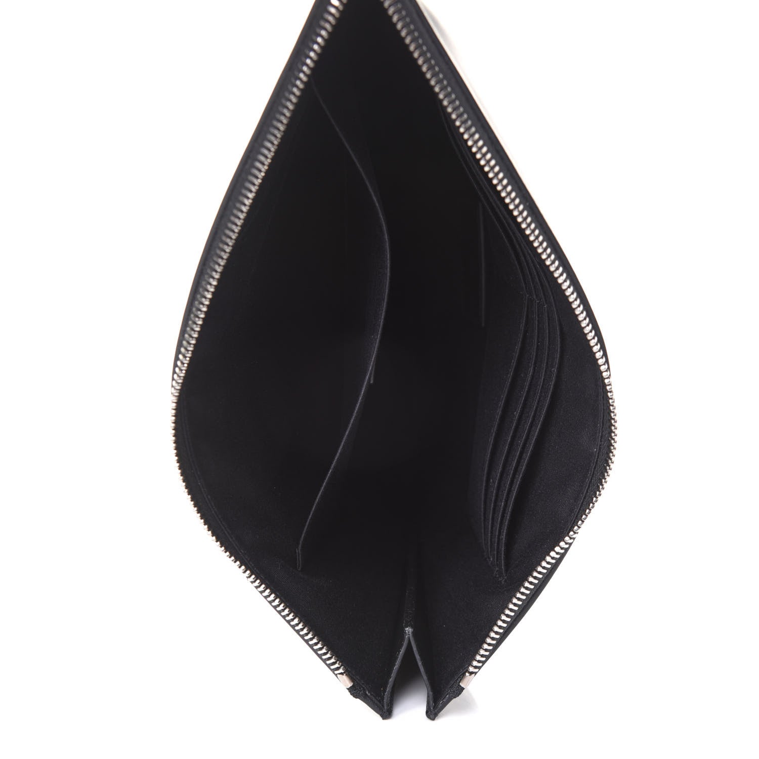 Saint Laurent Calfskin Logo Zipped Tablet Pouch Black 5 of 9