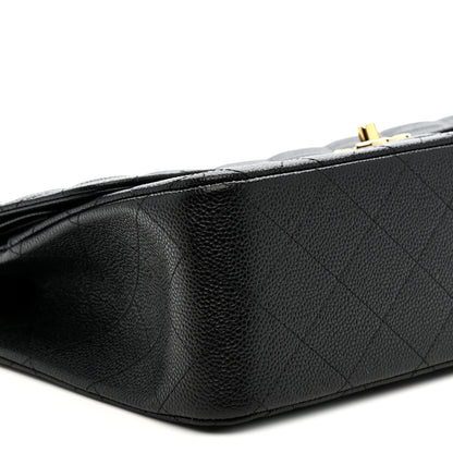Chanel Caviar Quilted Jumbo Double Flap Black 9 of 11