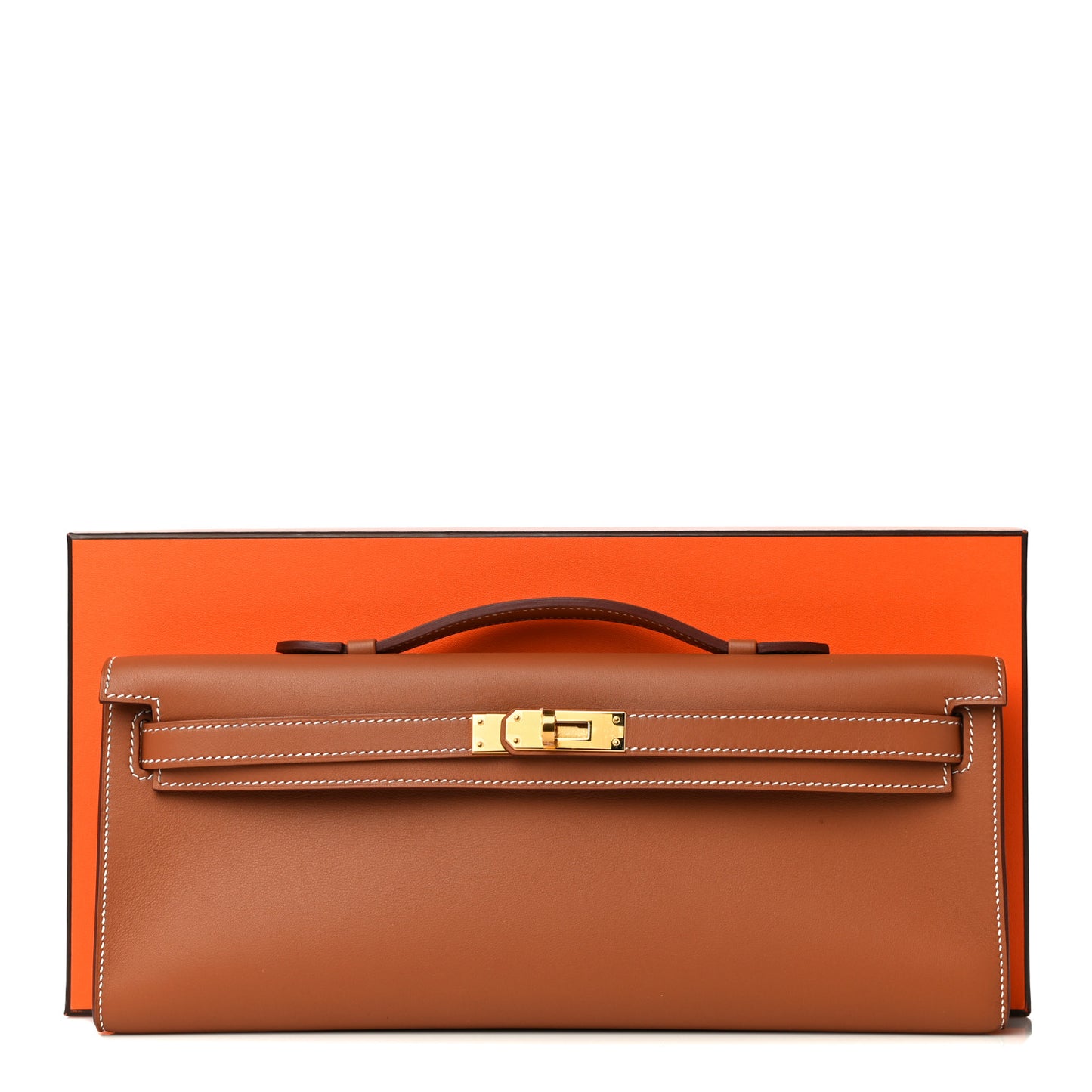 Swift Kelly Cut Clutch Pochette Gold