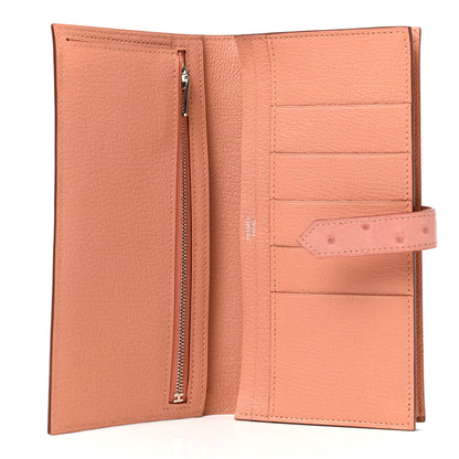 Hermes Ostrich Bearn Gusset Wallet Terre Cuite 5 of 7