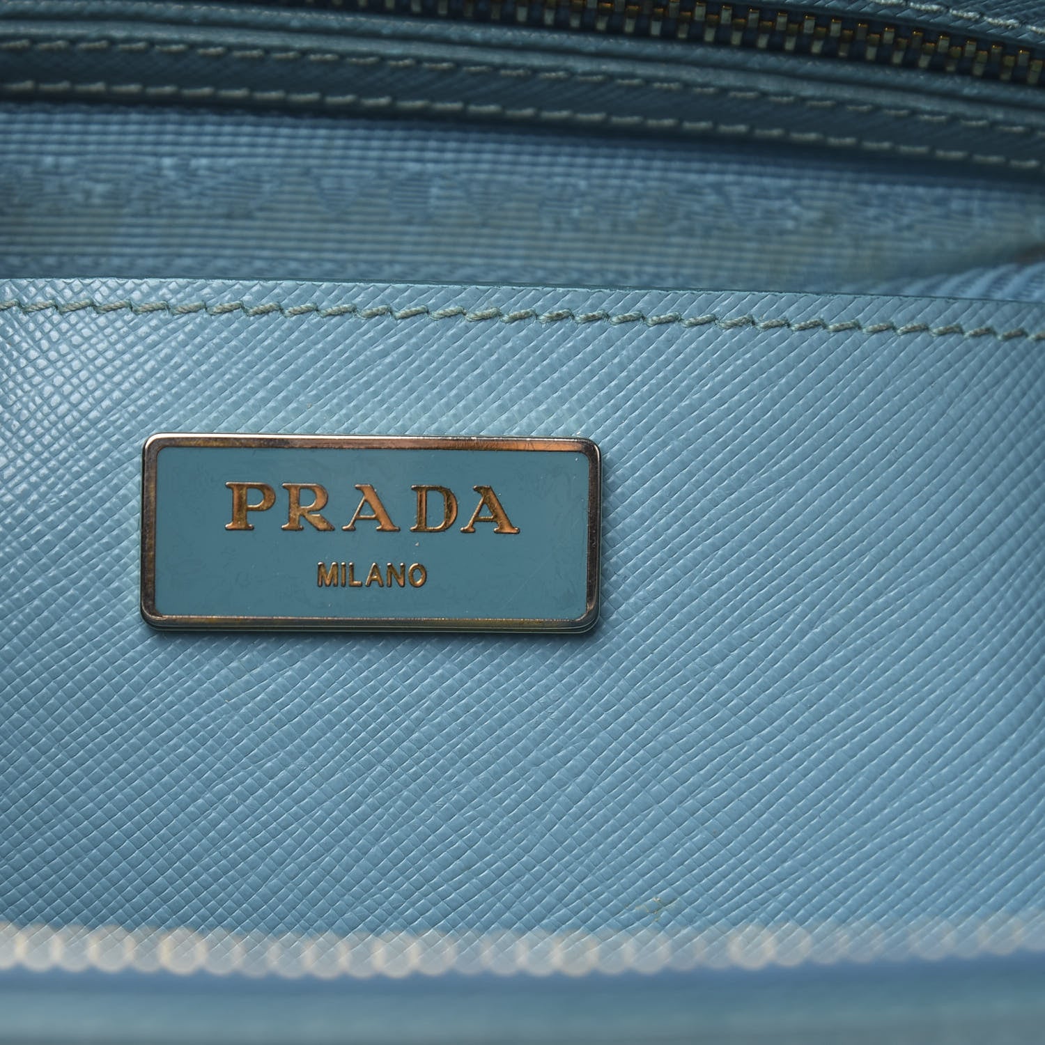 Prada Saffiano Medium Galleria Double Zip Tote Turchese 6 of 19