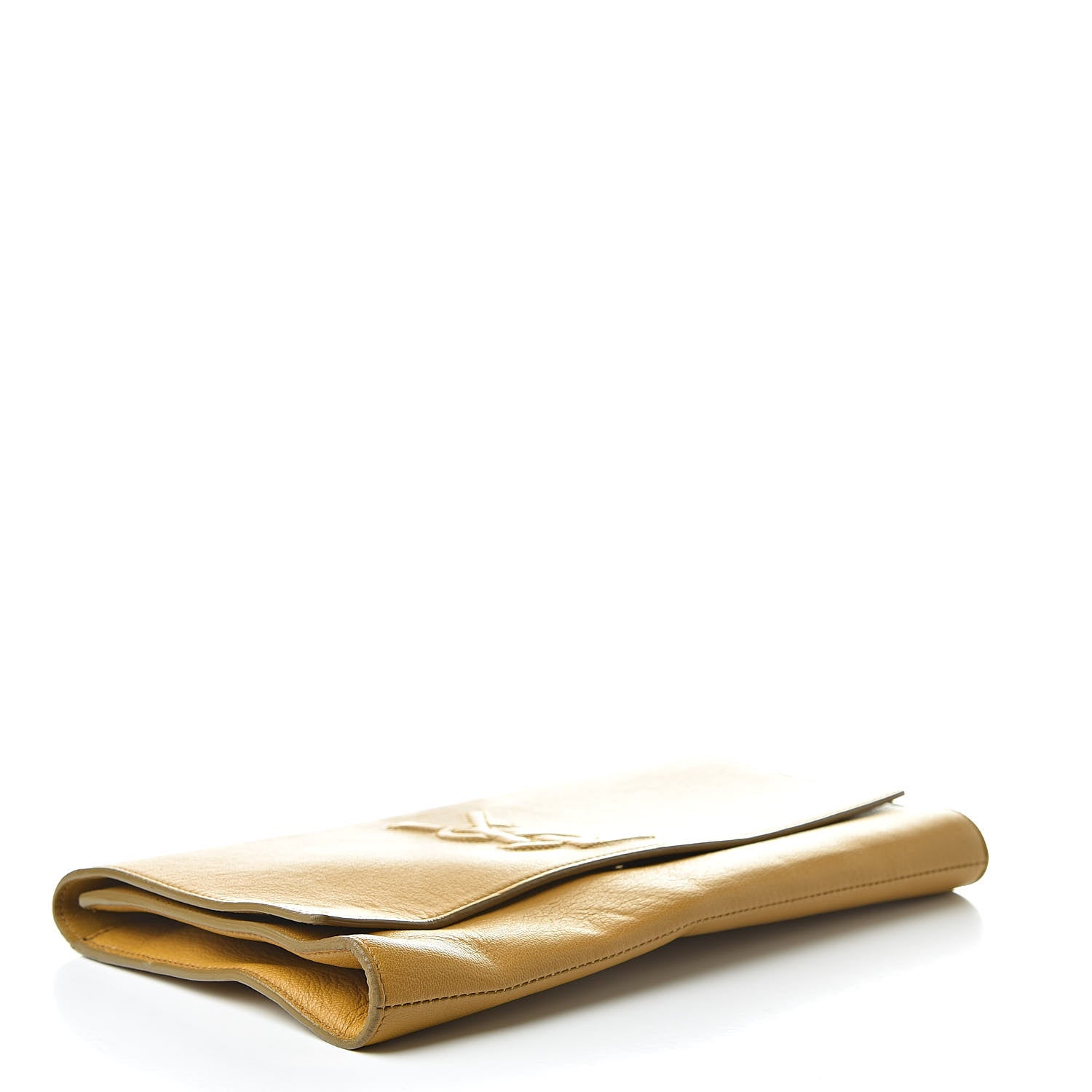 Saint Laurent Goatskin Large Belle de Jour Clutch Saffron 4 of 15