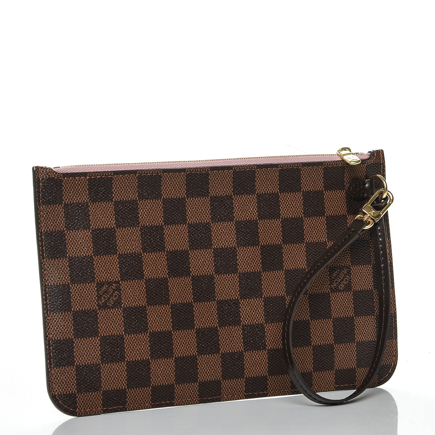 Damier Ebene Neverfull MM GM Pochette Rose Ballerine