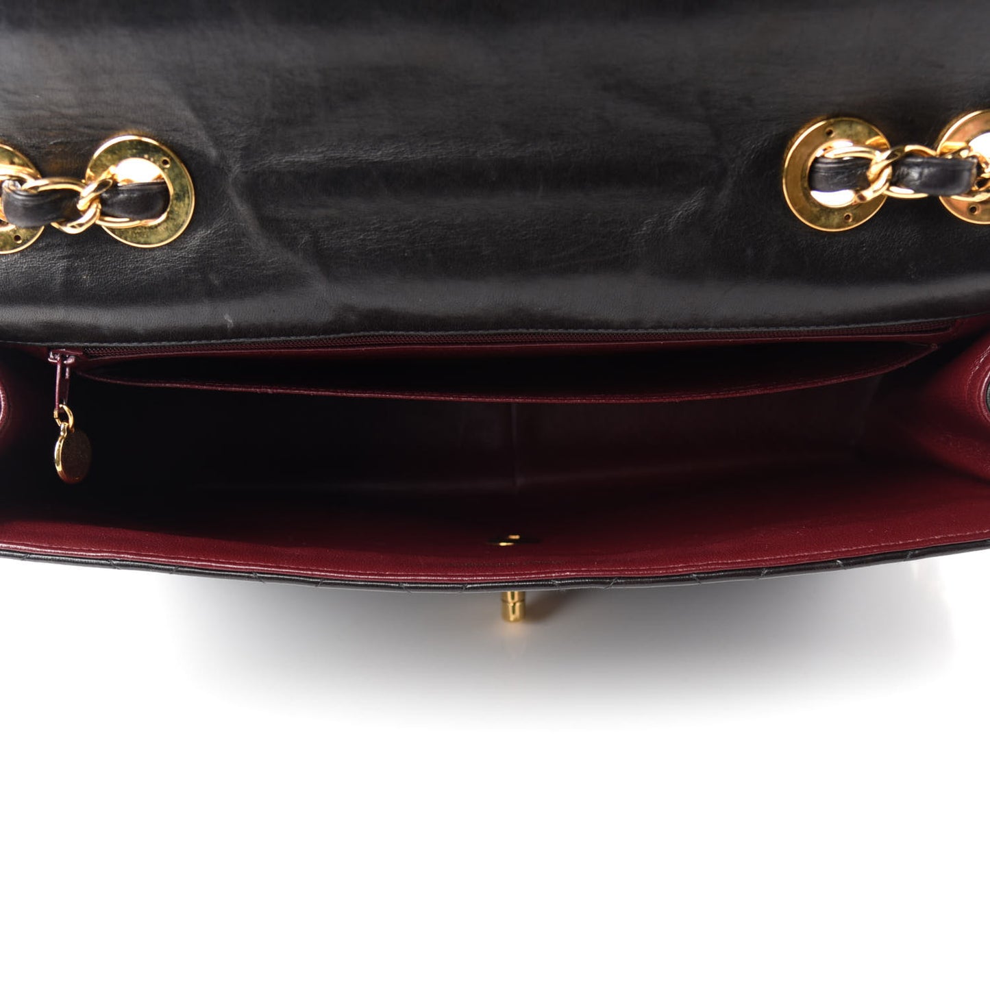 Lambskin Quilted XL Jumbo Single Flap Black