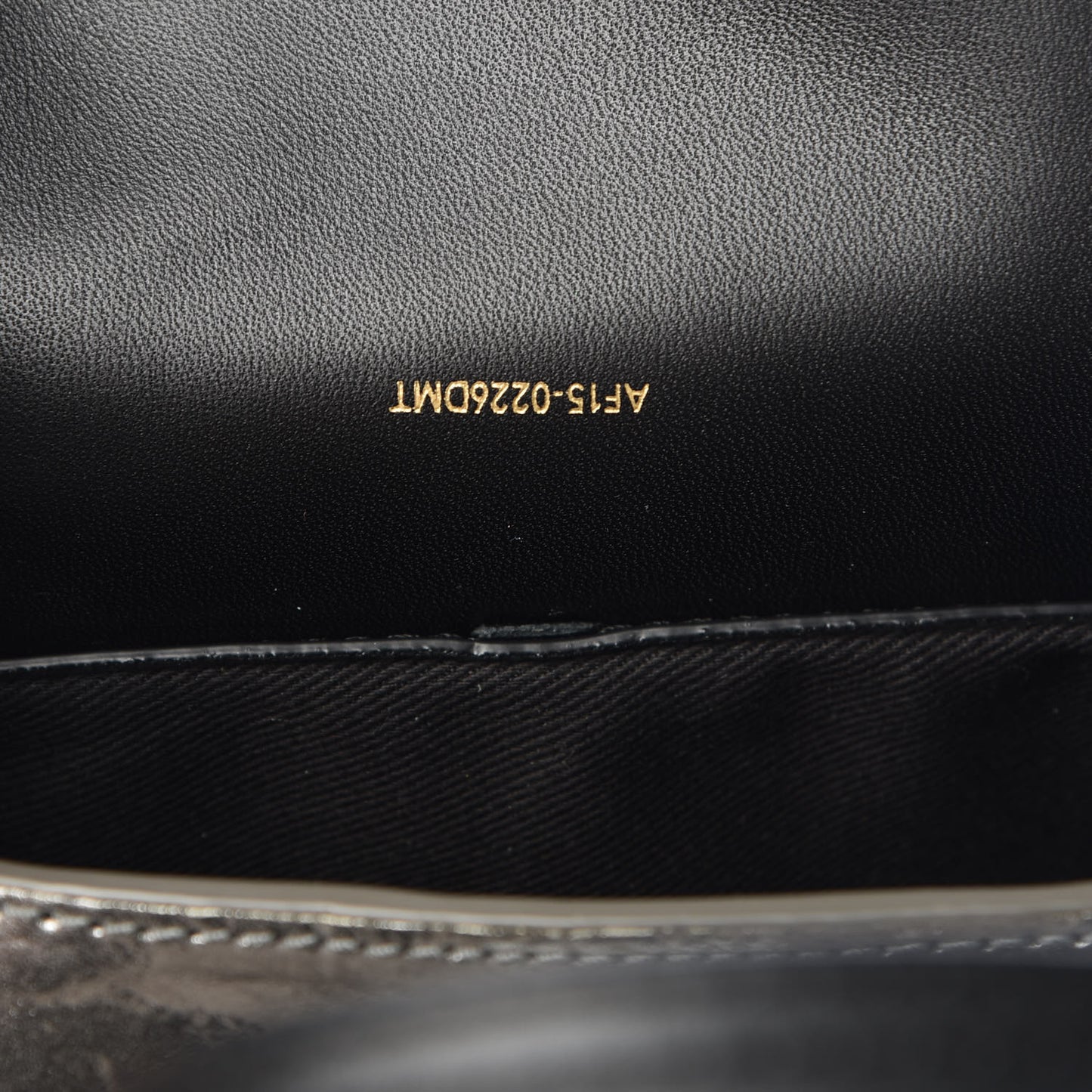 3.1 Metallic Calfskin Shark Embossed Mini Pashli Satchel Black Gunmetal
