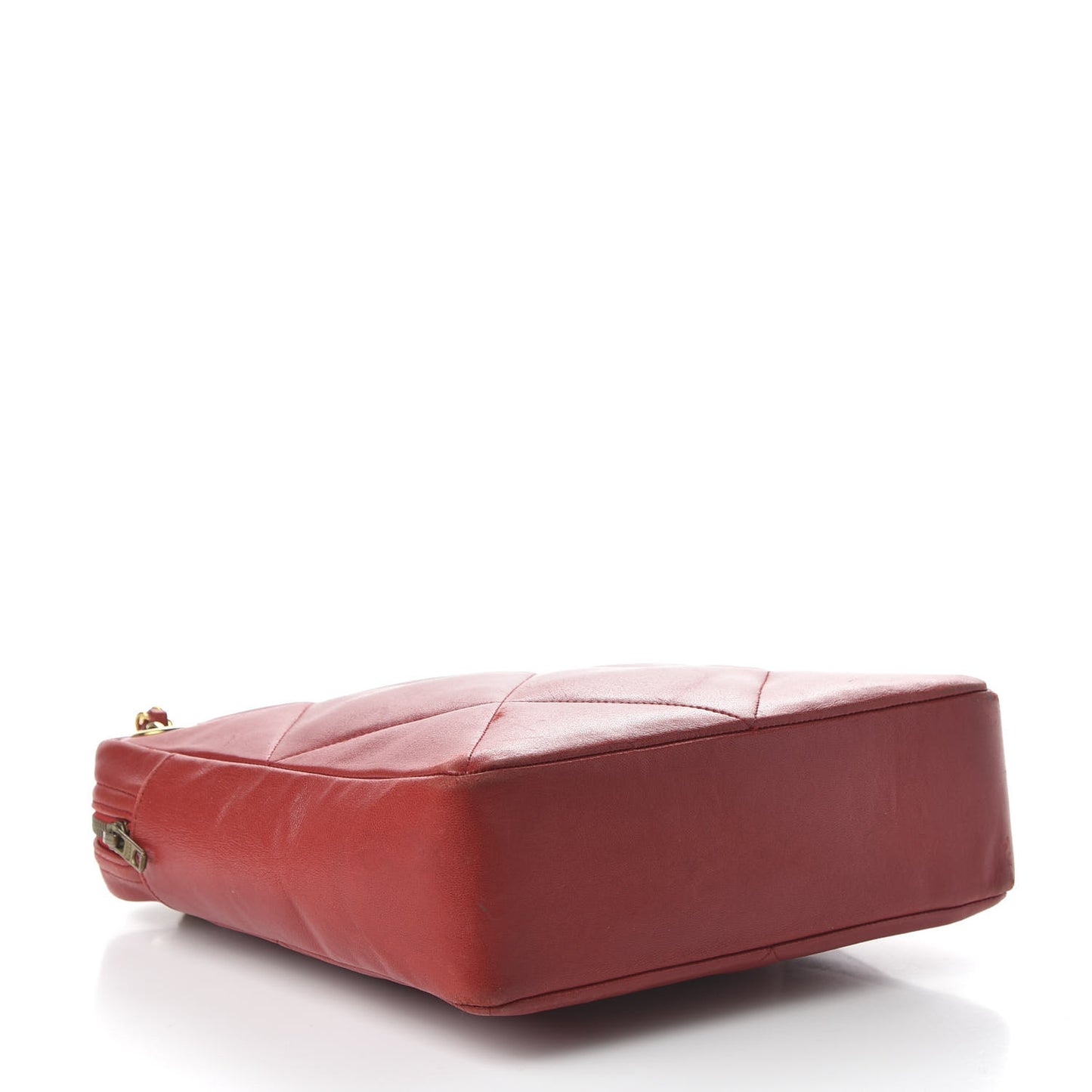 Lambskin Quilted Crossbody Red