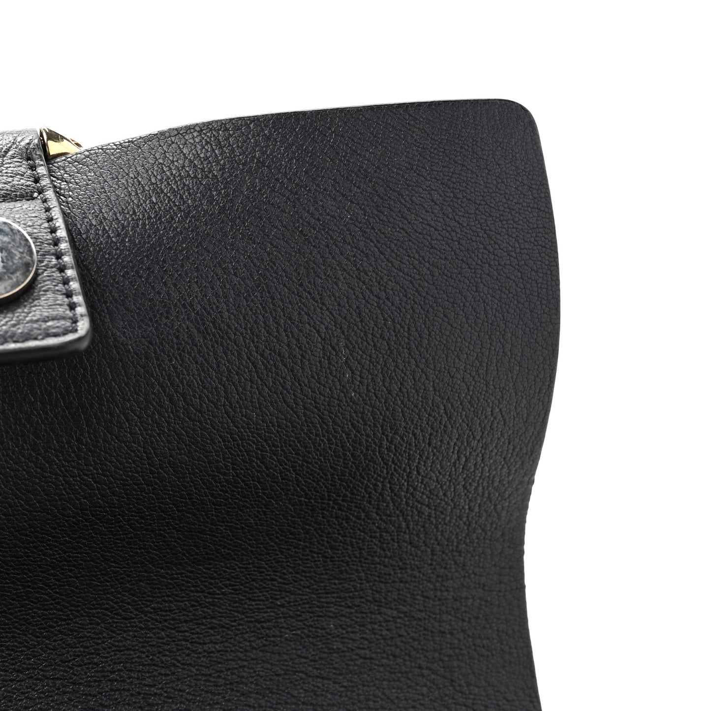 Calfskin Mini Faye Shoulder Bag Black