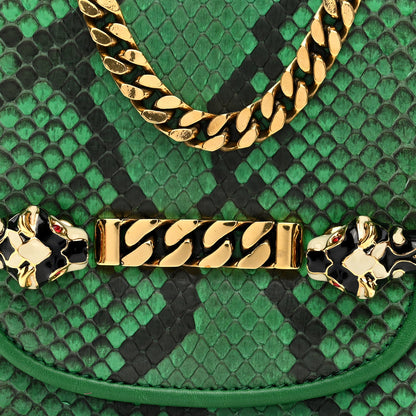 Gucci Snakeskin Tigrette Shoulder Bag Green 8 of 11