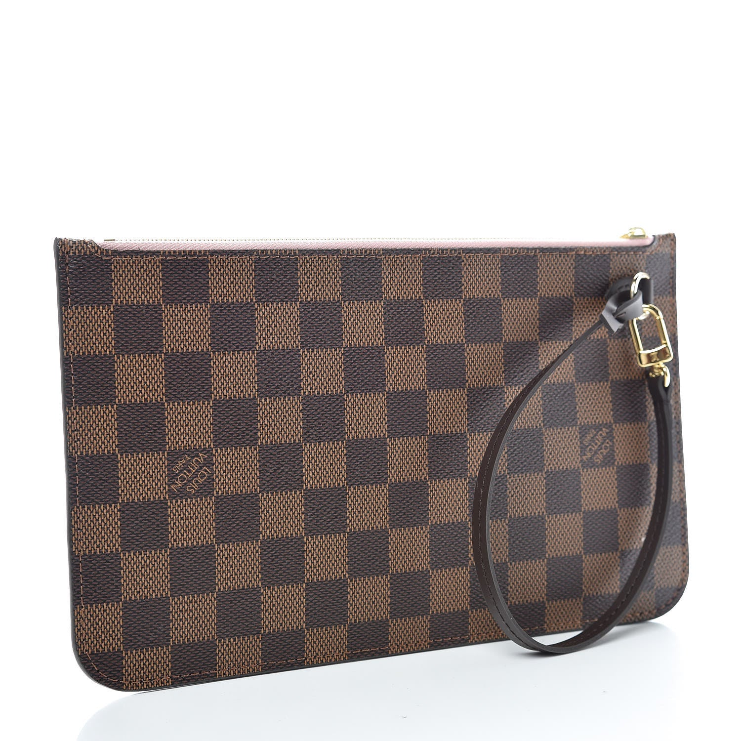 Louis Vuitton Damier Ebene Neverfull MM GM Pochette Rose Ballerine 3 of 7